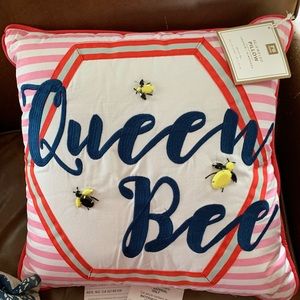 Adorable queen bee pillow